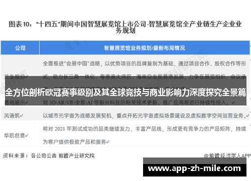 全方位剖析欧冠赛事级别及其全球竞技与商业影响力深度探究全景篇