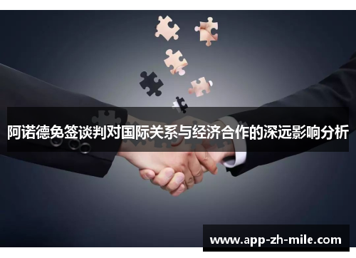 阿诺德免签谈判对国际关系与经济合作的深远影响分析